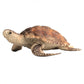 Tortoise-shell sea turtle model ornament with textured flippers
