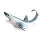 Blue shark model ornament with curved tail and dorsal fin