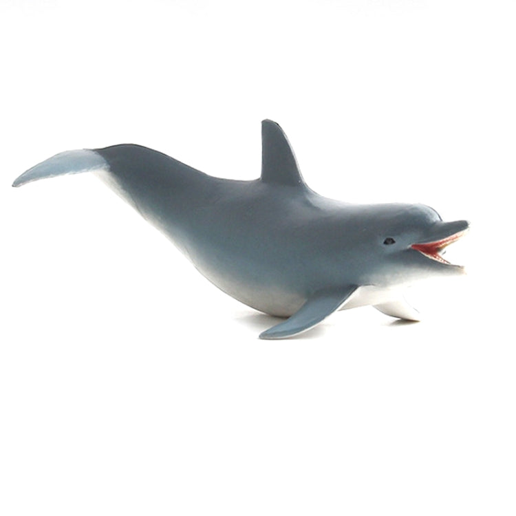 Dark dolphin model ornament with red mouth detail