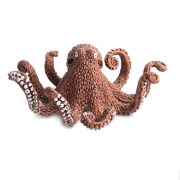 Brown octopus model ornament with raised tentacles and detailed suction cups
