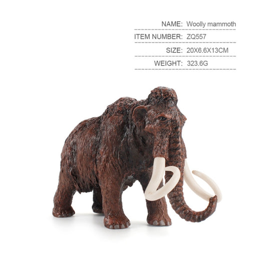 Children Science Education Cognition Simulation Ocean Wild Ancient Animal Model, Woolly Mammoth, Megalodon, Dire Wolf, Saber-toothed Tiger, Black Emperor Crocodile, Saber-toothed Lion, Ancient Animal Set