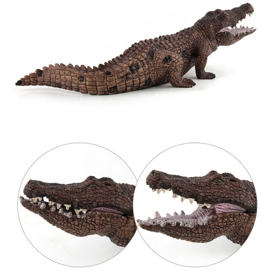 Simulation Crocodile Model PVC Wild Animal Static Decoration Toy, LX829, PL127-888, PL127-923, 3 PCS / Set
