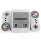 Mini TV game console with dual controllers, HDMI console center and button controls
