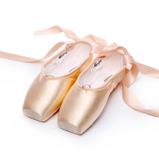 Ballet Lace Pointe Shoes Professional Flat Dance Shoes, 31, 32, 33, 34, 35, 36, 37, 38, 39, 40, 41, 42, 43, 44
