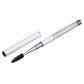 White spiral eyelash brush with glitter rhinestone pole and pen-sleeve cap