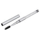 Silver spiral eyelash brush with glitter rhinestone pole and pen-sleeve cap
