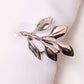 Electroplating Leaf Shape Napkin Buckle Wedding Hotel Napkin Ring, Gold, Silver, Rose Gold