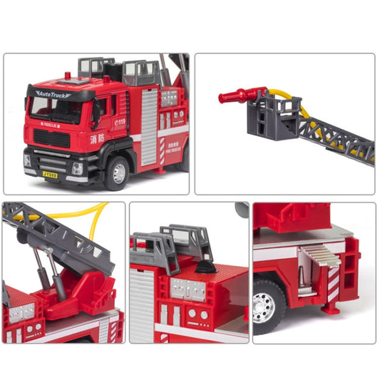Jiaye Simulation Alloy 1:50 Scale Engineering Car Model Children Toy Car, Mixer, Excavator, Water Tanker, Ladder Car