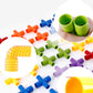Children Educational Plastic Pipe Building Blocks Assembled Toy 72 PCS / Set, Plastic Pipe Building Blocks