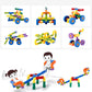 Children Educational Plastic Pipe Building Blocks Assembled Toy 72 PCS / Set, Plastic Pipe Building Blocks
