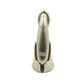 RF hair growth comb scalp massager, gold back view with power icon and label panel