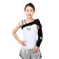 Shoulder fixation belt brace with black arm cuff and support strap system