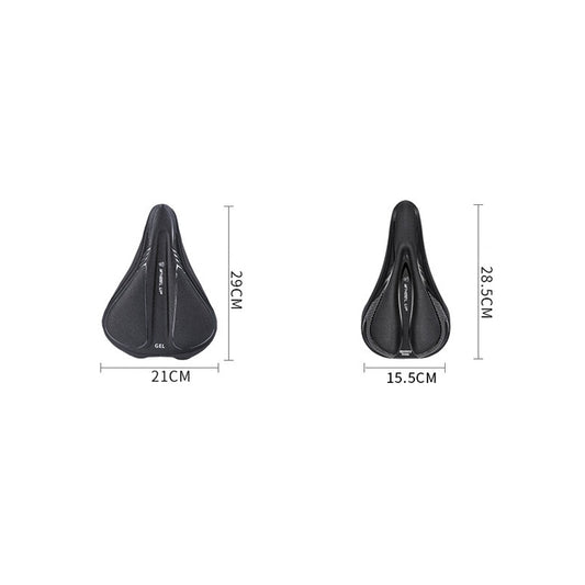 Wheel Up Bicycle Silicone Cushion Cover Mountain Bike Thickening GEL Saddle Cover Riding Equipment, LF32005G-L, LF32005G-S