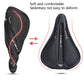 Black gel bike saddle cover with soft padding and memory foam comfort look