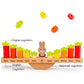 Rabbit balance math toy with numbered blocks and educational recognition labels