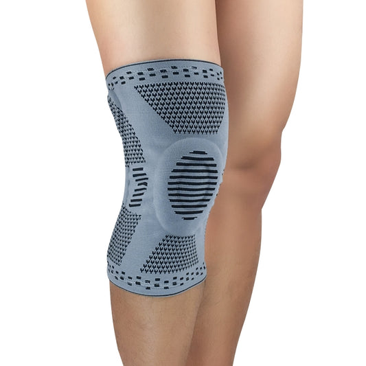 Sports Knee Pads Anti-Collision Support Compression Keep Warm Leg Sleeve Knitting Basketball Running Cycling Protective Gear, M, L, XL