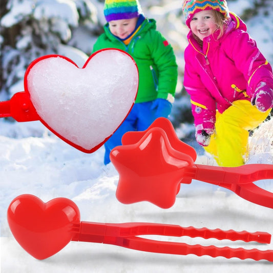 Children Winter Outdoor Snowball Clip Toy Parent-Child Snowball Fight Mold, Style:, 15 PCS Yellow Mini Duck, 10 PCS Red Mini Love, 3 PCS Large Love, 3 PCS Large Pentagram, 3 PCS Large Love + Pentagram