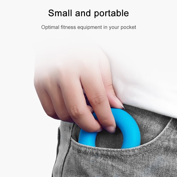 Blue silicone grip loop ring clipped in a pocket
