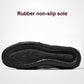 Black rubber non-slip sneaker outsole with molded tread pattern