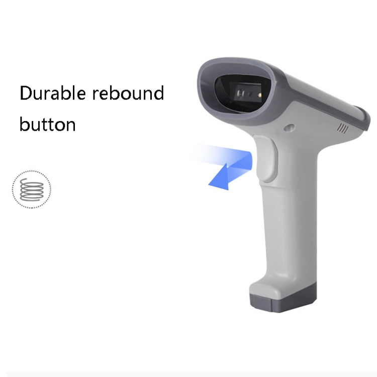 Deli 14950 One-Dimensional Two-Dimensional Scanner Supermarket Catering Scanning Gun, Wired (Black), Wired (White), Wireless (Black), Wireless (White)