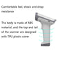 Deli 14950 One-Dimensional Two-Dimensional Scanner Supermarket Catering Scanning Gun, Wired (Black), Wired (White), Wireless (Black), Wireless (White)