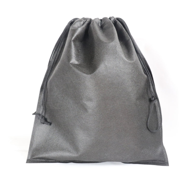 Gray drawstring storage pouch with side pull tabs for finger trainer set