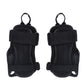 Pair of black wrist-mounted palm guards with breathable mesh side panels and straps