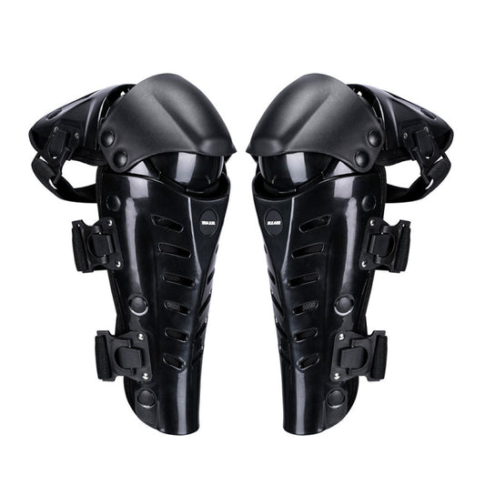 SULAITE Motorcycle Outdoor Riding Anti-Fall Protective Gear Knee Pads, Black, Black Red