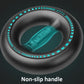 Wrist power ball with turquoise LED ring and highlighted non-slip grip handle