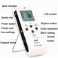 White electronic metronome with LCD screen and speed/volume control buttons