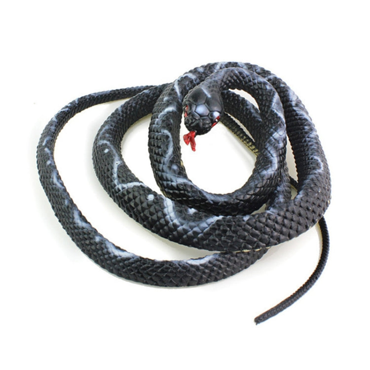 2 PCS Boa Constrictor Tricky Toy Mischief Scary Simulation Snake, Yellow, Green, Black, Brown