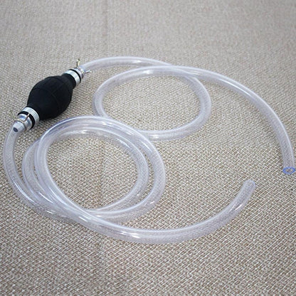 15mm alloy aquarium water changer hose with manual pump connector and one-way valve
