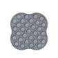 Gray silicone pressing pop-it board with circular bubbles