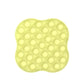 Yellow silicone pressing pop-it board with circular bubbles