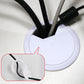 White round cable hole cover with side cutout showing cable insert
