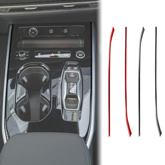 2pcs /Set Gear Shift Side Trim Stickers Right-Hand Drive For Audi A5 / A5L / S5 Avant / A5 Saloon / A6 Avant / A6L, Right-Hand Drive