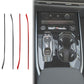 Set of carbon-fiber trim sticker strips for gear shift side, left-hand drive.