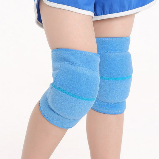 Children Sponge Thickened Knee Pads Sports Dancing Anti-Fall Protective Gear, Specification: M  (Rose Red), S (Black), M (Black), S (Sky Blue), M (Sky Blue), S (Rose Red), M  (Rose Red)