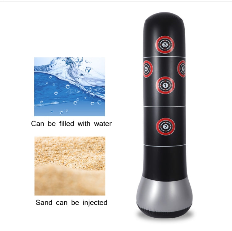 Adult And Children Fitness Vertical Inflatable Tumbler Boxing Column Thickened Boxing Punching Bag, Height: 1.6m, 1.6m