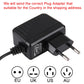 Black power adapter with dual-pin plug and attached cable for plastic welding nail repair