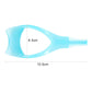 Light blue eyelash applicator comb; length 10.5cm, width 4.3cm