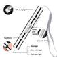 Silver USB laser flashlight with lanyard; three gear switch and 5 light patterns
