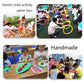 Colorful foam swim-stick toys used for children’s parent-child activities