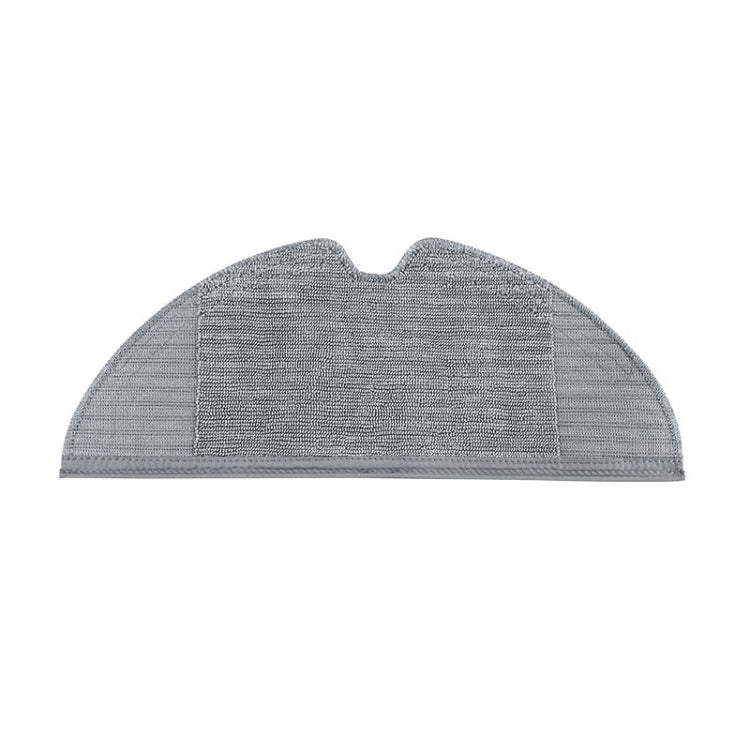 Robot vacuum gray mop cloth pad for wet cleaning, curved shape