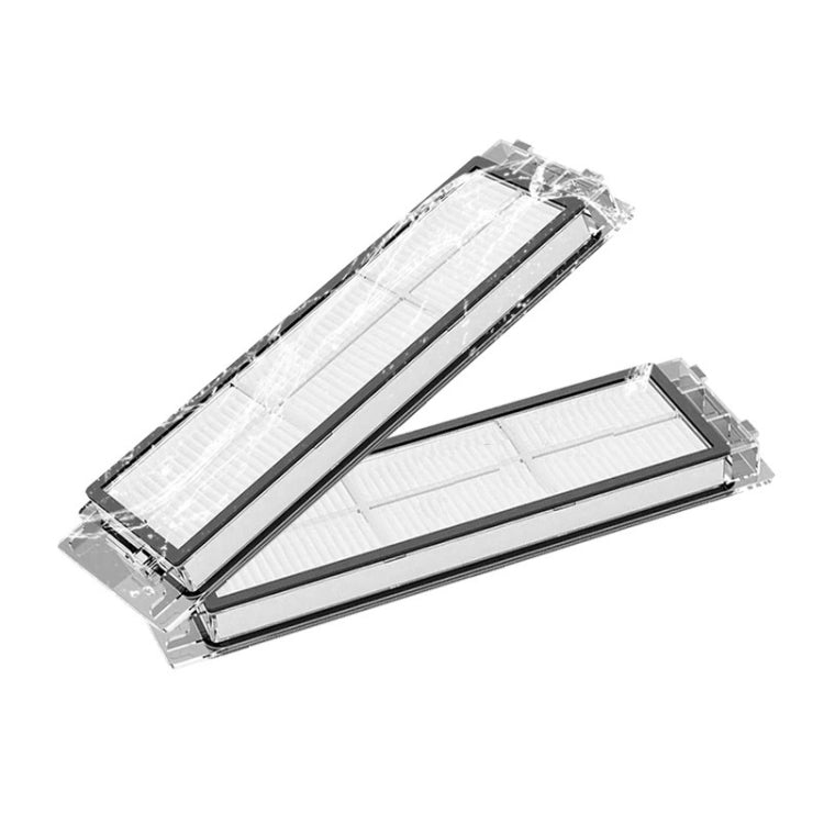 Robot vacuum replacement filter set in clear frame, two pieces