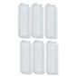 6-pack replacement filters with white pleated HEPA-style media