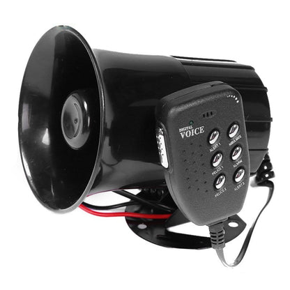 12V 6-tone car motorcycle horn alarm loudspeaker with handheld controller and wiring