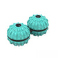 Mint green fingertip massage ball set with black spin caps, two decompression toys