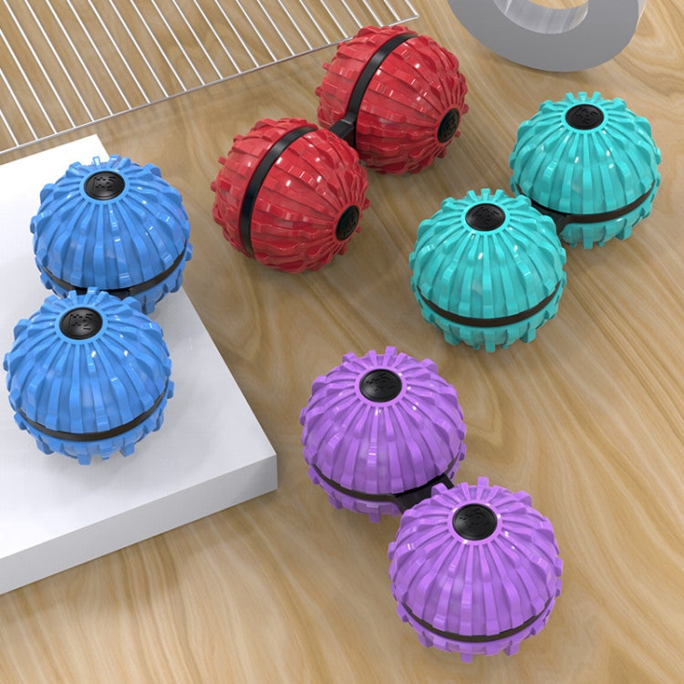 Assorted fingertip massage ball spinners in red, blue, mint green, purple