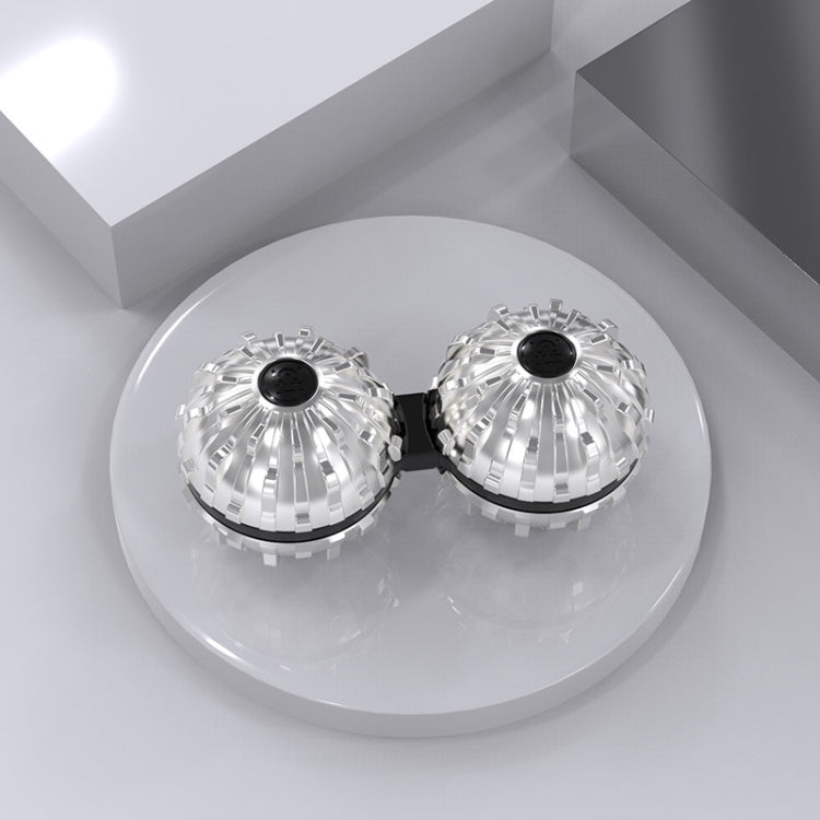 Siamese Massage Ball Fingertip Spinner Toy Decompression Artifact, (Silver), (Black), (Bronze), (Red Copper)
